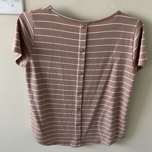 Striped shirt! Buttons down the back